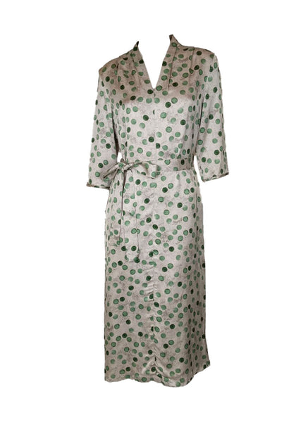 Polka Dot Belted Dress