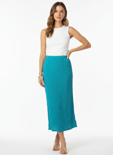 Puff Textured Long Skirt