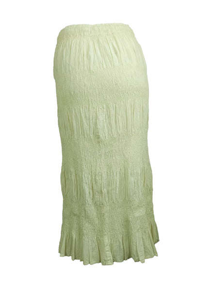 Gathered Ruched Midi Skirt