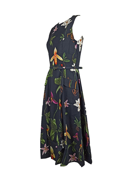 Midnight Orchid Bloom Dress