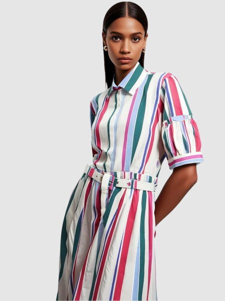 Bold Lines Striped Dress