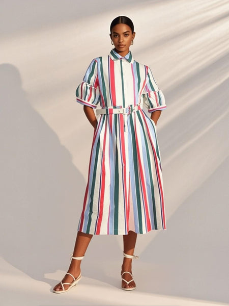 Bold Lines Striped Dress