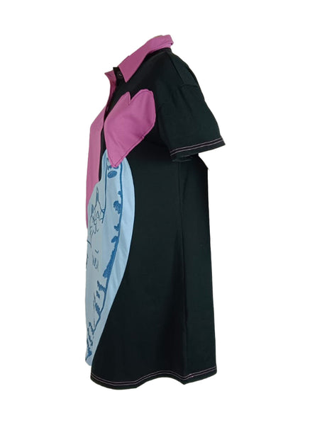 Sweetheart Polo Shirt Dress