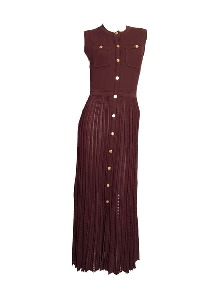 Structured Bodice Pockets Knit Dress