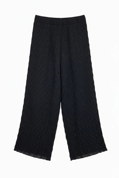 Wavy Stripes Pleated Top
