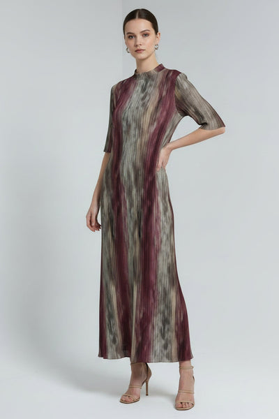 Multi-color Pleated Dress