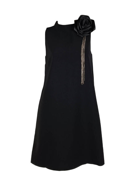 1250002 Sleeveless Flower Tassel Short Dress *Last Piece