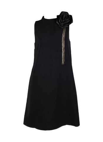 1250002 Sleeveless Flower Tassel Short Dress *Last Piece