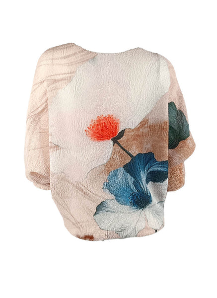 1250019 Long Sleeve Pleated Top *Preorder