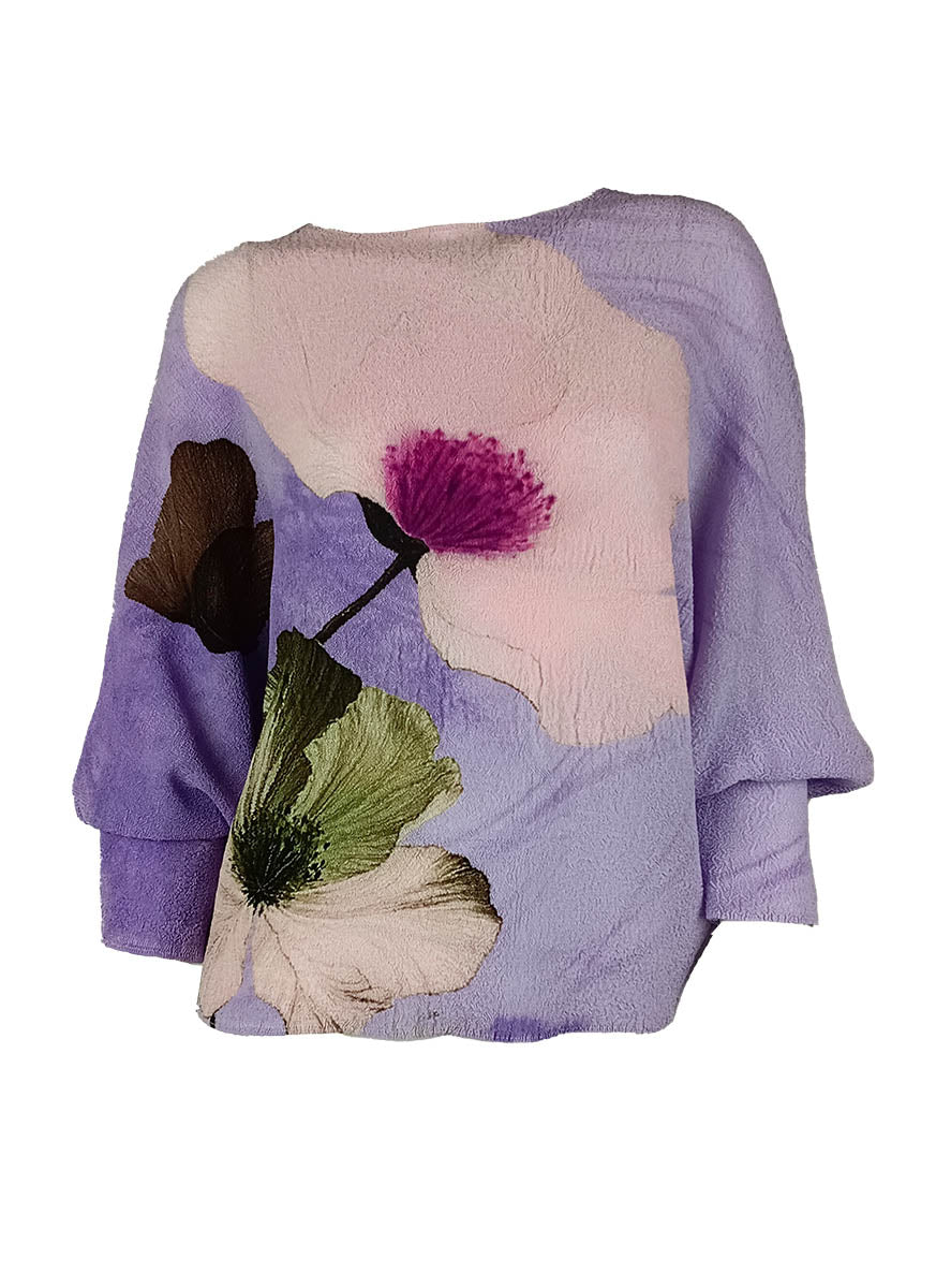 1250019 Long Sleeve Pleated Top *Last Piece