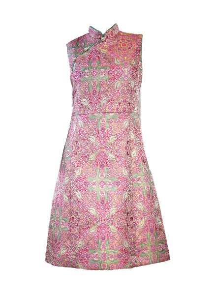 Pastel Floral A-line Cheongsam