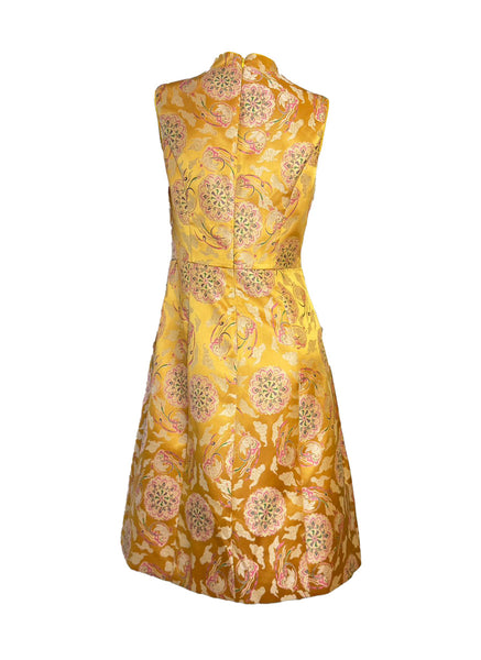 Circular Floral Motifs Cheongsam