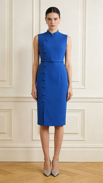 Buttons Belted Cheongsam