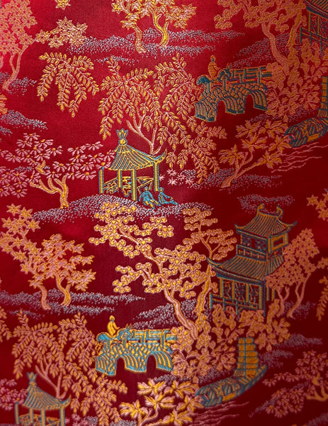 Short Sleeves Brocade Cheongsam