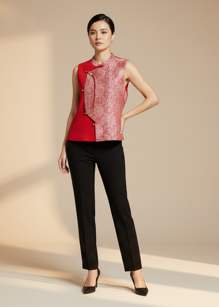 Split-panel Front Vest Top