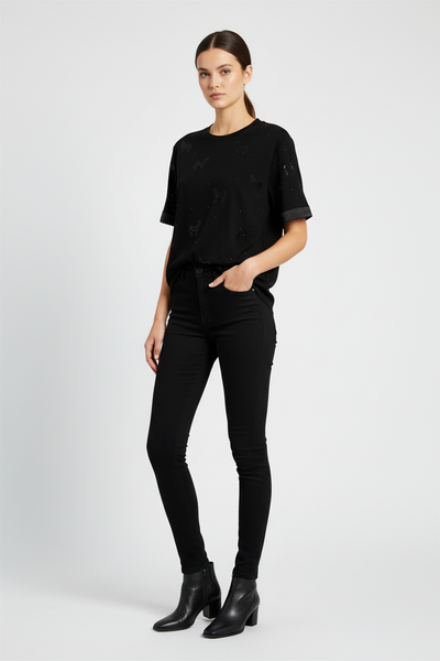 Sequin Horses Motifs Tee