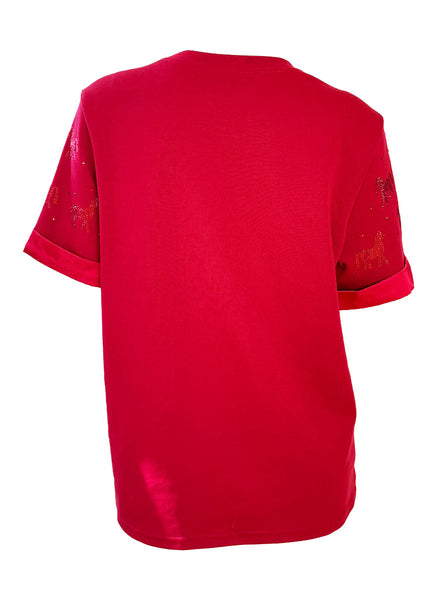 Sequin Horses Motifs Tee