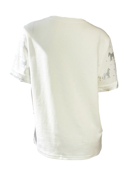 Sequin Horses Motifs Tee