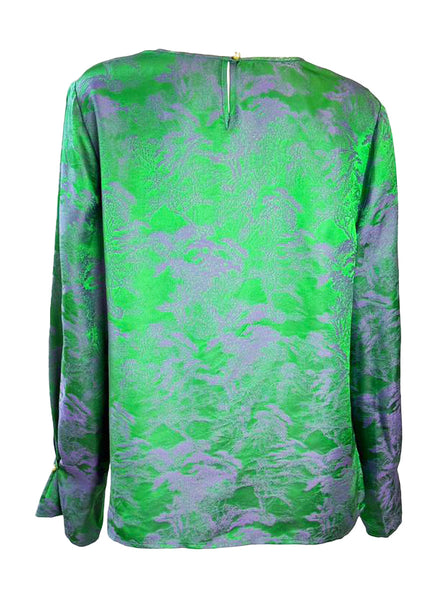 Relaxed Silhouette Silk Blouse