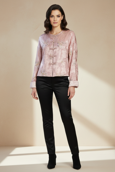 Sequin Embroidered Floral Jacket
