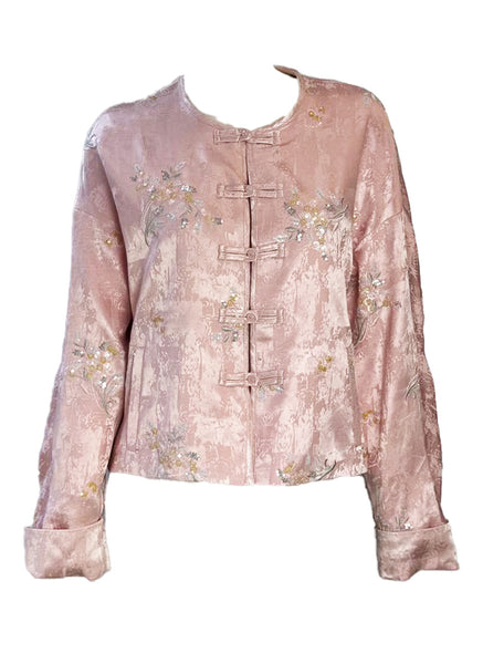 Sequin Embroidered Floral Jacket