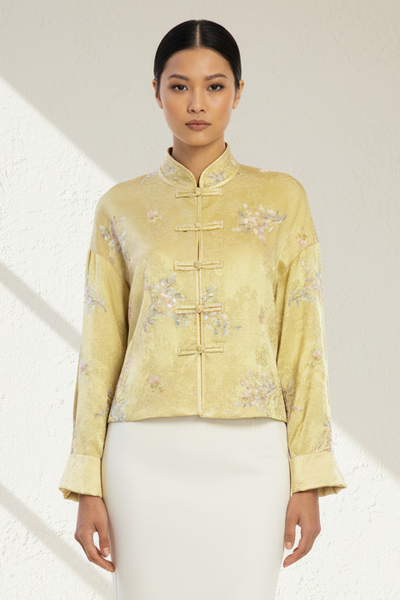 Sequin Embroidered Floral Jacket