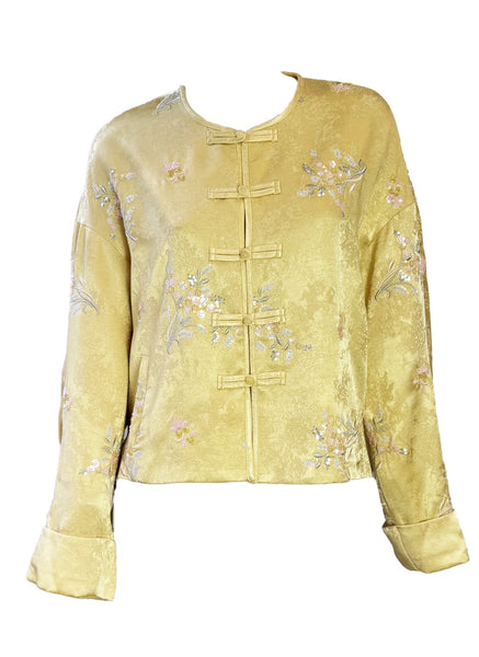 Sequin Embroidered Floral Jacket