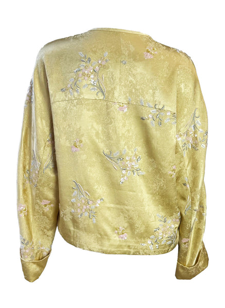 Sequin Embroidered Floral Jacket