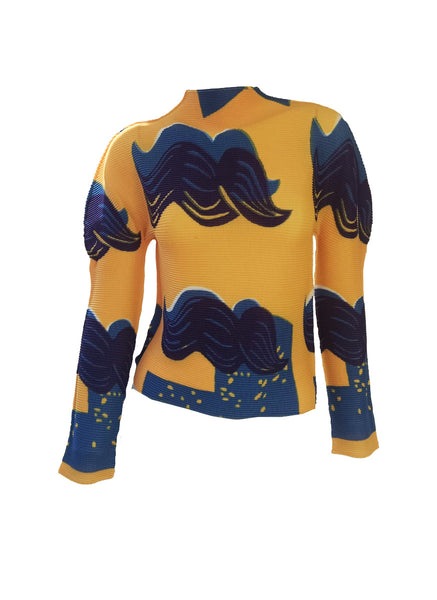 Wave-like Pleated top