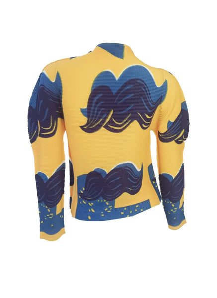 Wave-like Pleated top