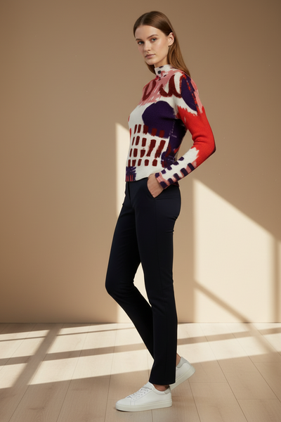 Irregular Pattern Pleated Top