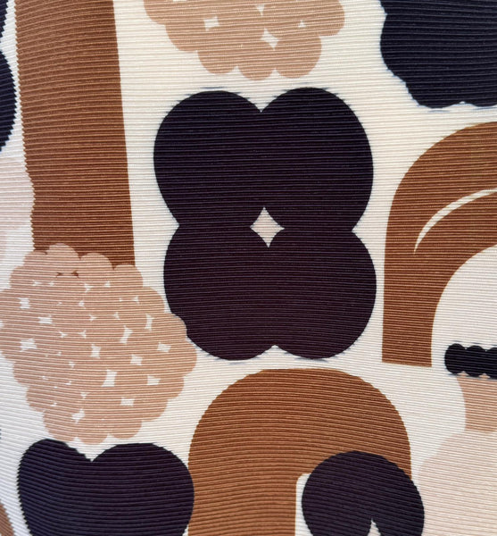 Abstract Floral Pleated Top