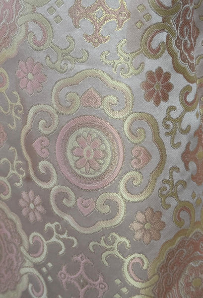 Circular Motifs Floral Cheongsam