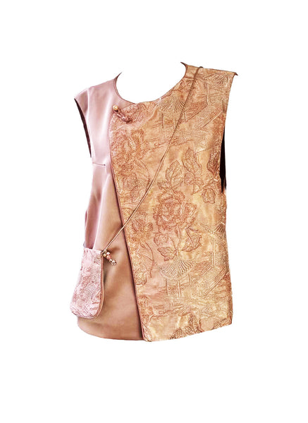Jacquard Floral Vest Top