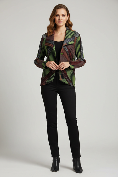 Diagonal Stripes Lightweight Jacket