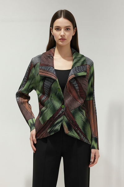 Diagonal Stripes Lightweight Jacket