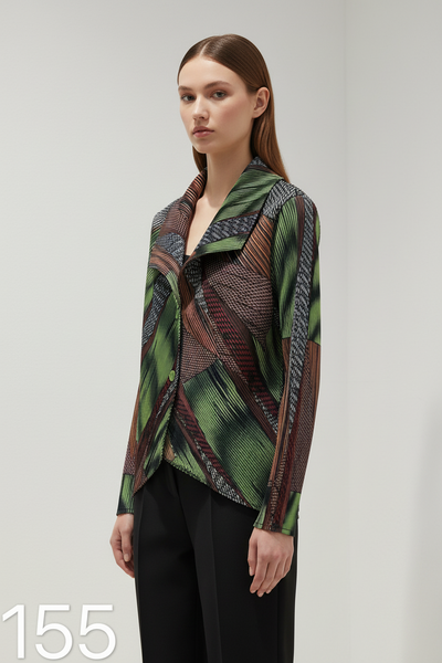 Diagonal Stripes Lightweight Jacket