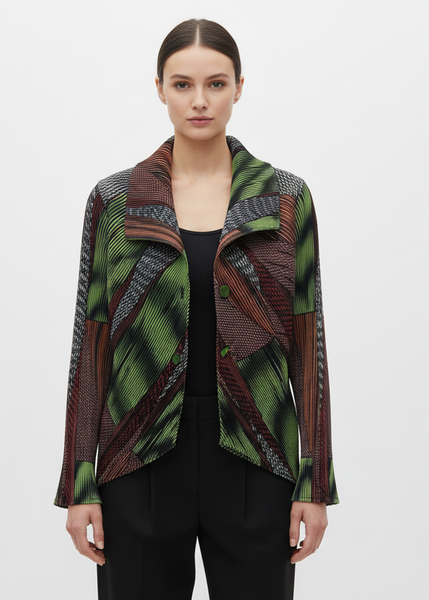 Diagonal Stripes Lightweight Jacket