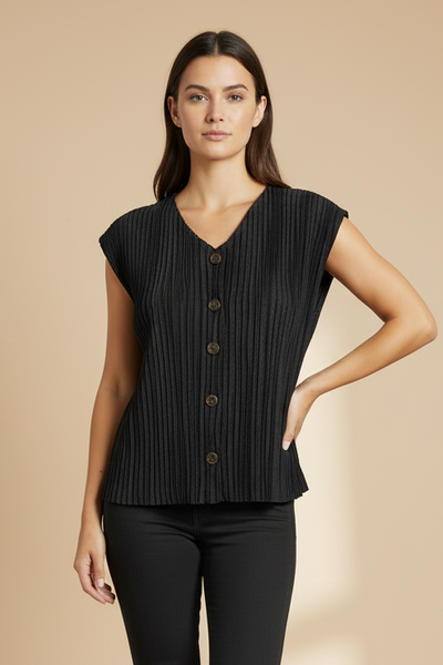 Pleated Vest Top