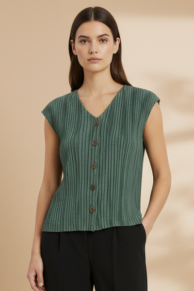 Pleated Vest Top