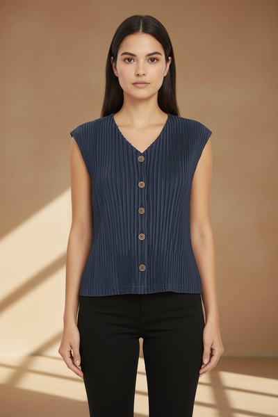 Pleated Vest Top