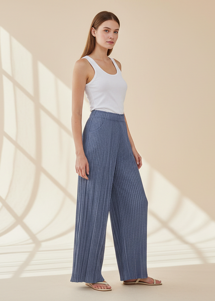 Wide Leg Pleated Pants