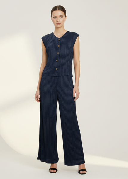 Wide Leg Pleated Pants