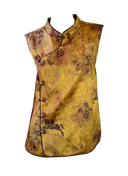 Script & Horses Oriental Silk Top