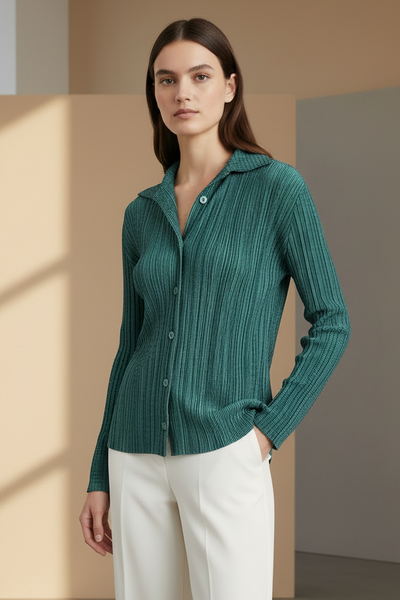 Button Front Cardigan Style Top