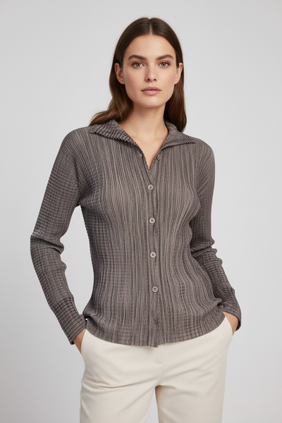 Button Front Cardigan Style Top