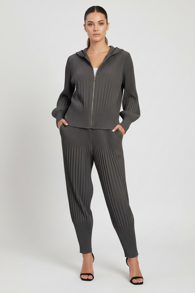 Tapered Pleated Pants