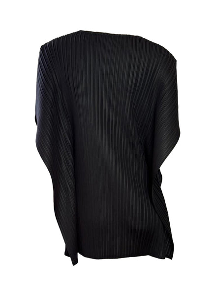Relaxed Short Sleeve Pleated Top