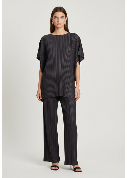 Relaxed Loose Fit Pleated Pants
