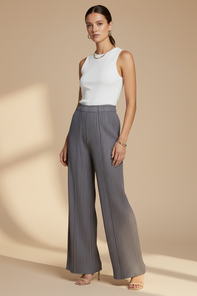 Relaxed Loose Fit Pleated Pants